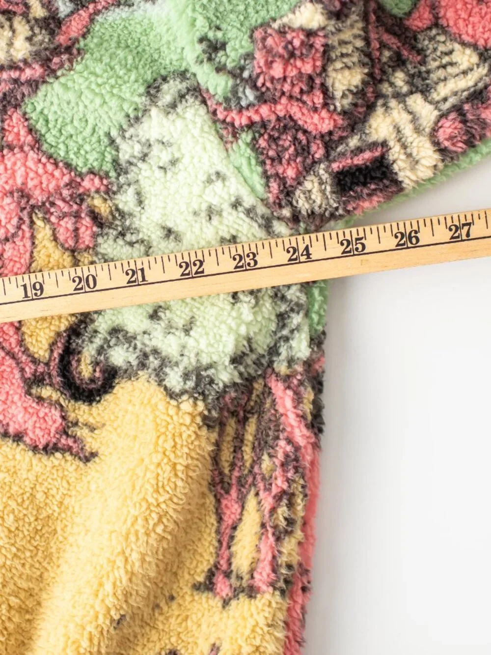 Disney Winnie The Pooh Sherpa Pullover Jacket XL All Over Print Fleece Qtr Zip - Picture 6 of 6